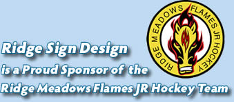Ridge Sign Design proudly sposors the Ridge Madows Flames!