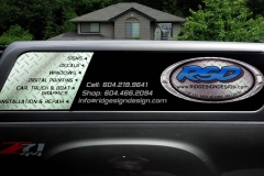 Vehicle lettering graphics