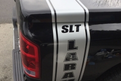 Truck lettering graphics